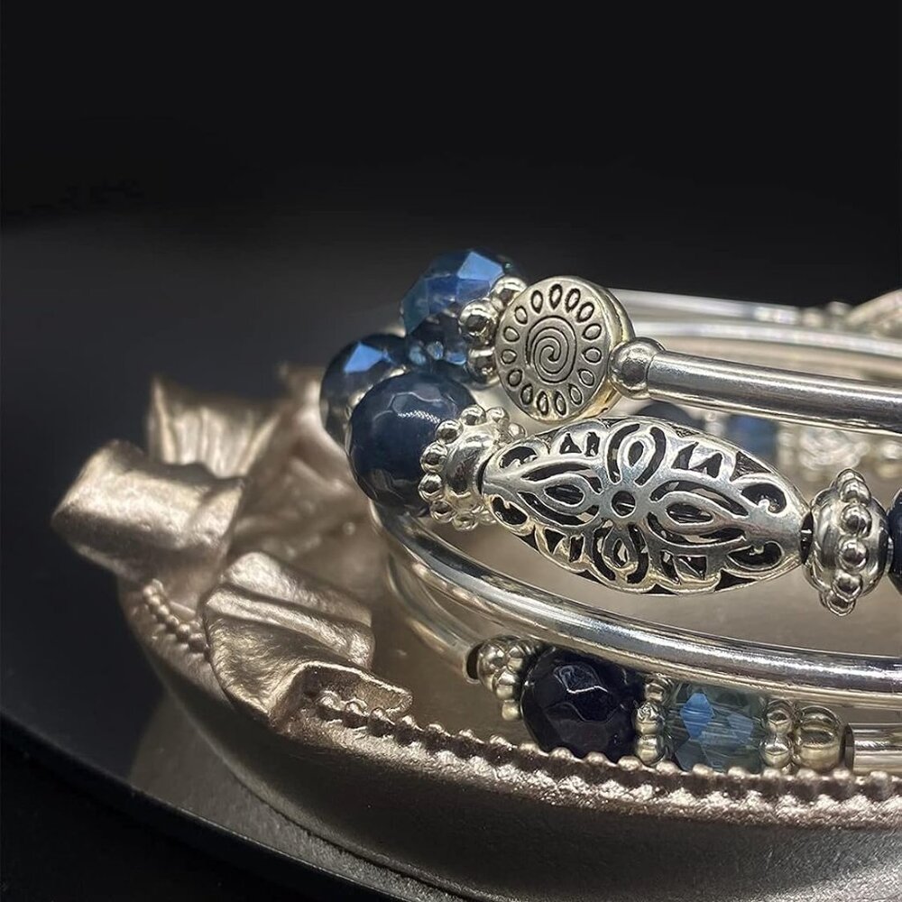 Stackable Beaded Bracelets For Women Boho Wrap Si… - image 5